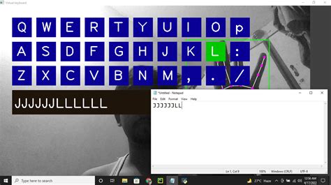 Github Sheikhasifalivirtual Keyboard Control By Hand Fingers This Is A Virtual Keyboard