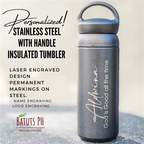 Batuts Ph Personalized Double Wall Insulated Tumbler With Handle