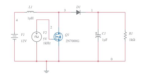 BOOST CONVERTER Multisim Live