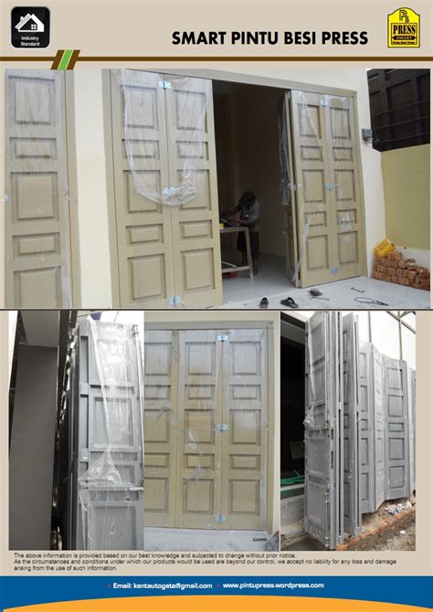 Smart Pintu Besi Press Sistem Melipat Pintu Besi Press Ruko Sistem