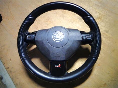 Astra Mk5 Vxr Leather Steering Wheel And Airbag Black Inserts