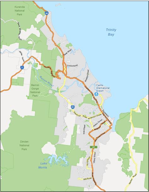 Map of Cairns, Australia - GIS Geography