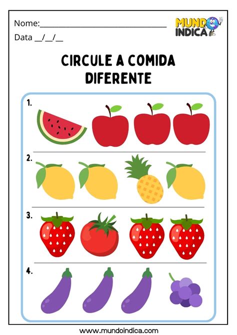 Atividades Sobre Igual E Diferente Para Educa O Infantil