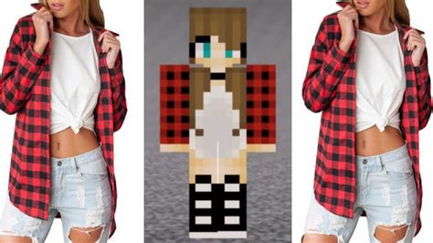 Pixelgun 3D Red Flannel Girl Skin Read Description YouTube