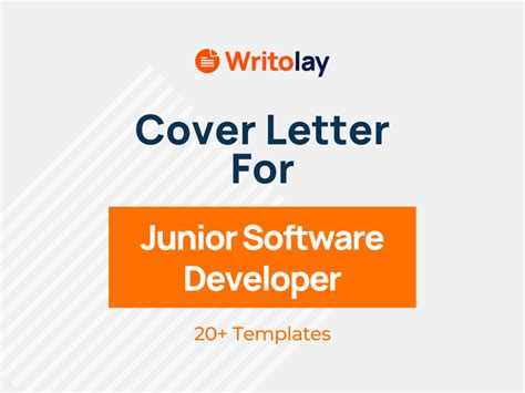 Junior Software Developer Cover Letter Templates Writolay