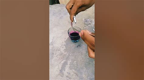 Potassium Permanganate Reaction With Shampoo Form Amazing Solution