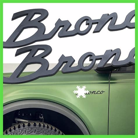 Buy Decals Emblems For Bronc0 2021 2022 2023 2024 ANMOSVO Fender Side