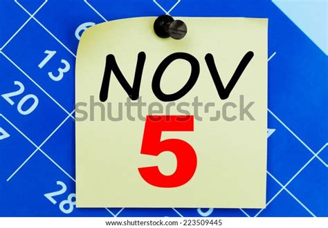 November 5 Calendar Stock Photo 223509445 | Shutterstock