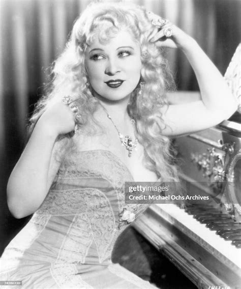 Actress Mae West Poses For A Portrait On The Set Of She Done Him