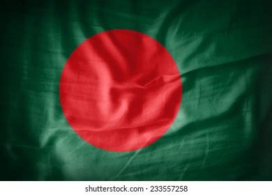 Bangladesh Waving Flag Against Blue Sky Stock Illustration 330327974