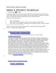 Mgmt Week Dq Project Schedule Copy Docx Mgmt Week Dq