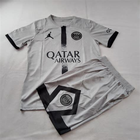 Us 3900 Adult Uniform 2022 2023 Psg Mbappe 7 Away Grey Soccer