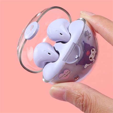 Kawaii Sanrio Kuromi Cinnamoroll TWS Bluetooth Earphone Kawaii