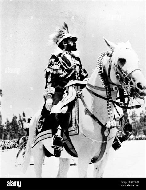 Le Négus Haïlé Sélassié En Niveau Uniforme Addis Ababa Ethiopie 1930