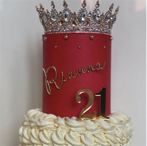 Royal Crown Cake Topper Crown Cake Decoration Rhinestone Crown Cake