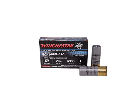 Winchester Ranger Low Recoil Gauge Oz Rifled Slug Law