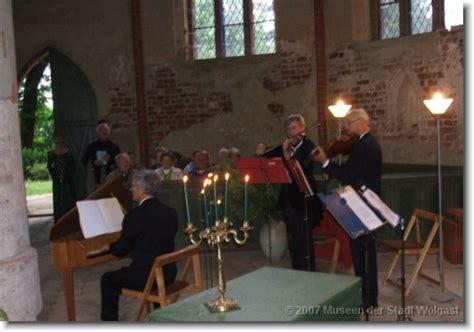 Benefizkonzert Zu Gunsten Der St Gertrud Kapelle Runge Spielt Wolgast