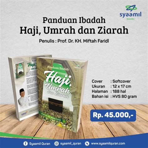 Buku Panduan Ibadah Haji Umrah Dan Ziarah 7 Katalog Syaamil Quran