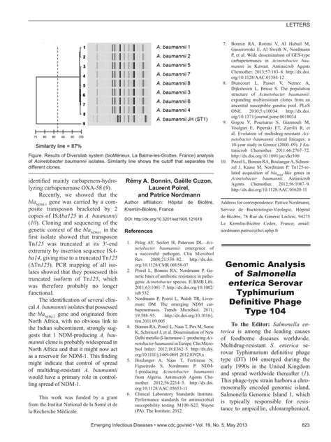 Pdf Genomic Analysis Of Salmonella Enterica Serovar Typhimurium