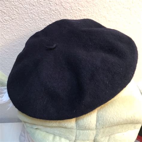 French Beret Navy Wool Made In France Vintage Cl Gem