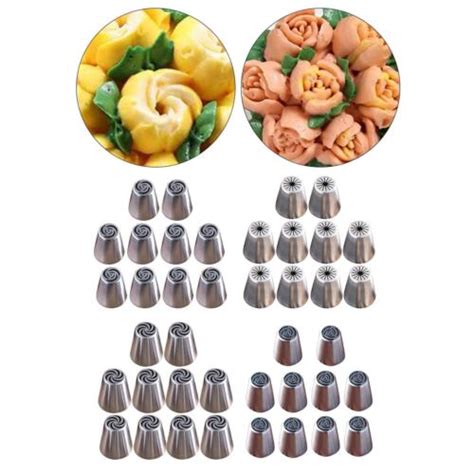 10 Pieces Russian Piping Tips Set Flower Frosting Tips For Cakes Decorating Ebay