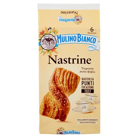 Mulino Bianco Nastrine Merenda Senza Additivi Conservanti 6 Pezzi 240g