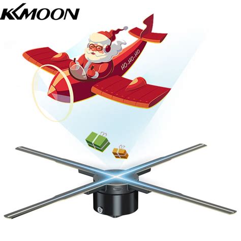 Kkmoon D Hologram Projector Advertising Display Fan Wall Mounted Player D Naked Eye K Hd Led