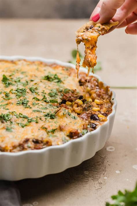 Warm Black Bean Dip Brown Eyed Baker