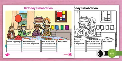 Birthday Celebration Worksheet Profesor Hizo Twinkl