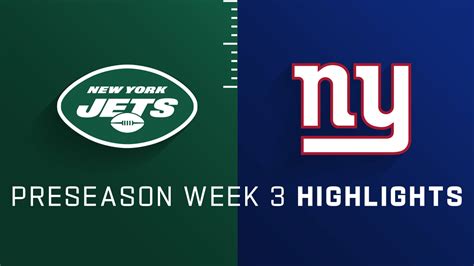 New York Jets Vs New York Giants Highlights Preseason Week 3