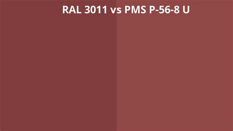 Ral Vs Pms P U Ral Colour Chart Uk