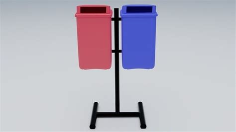 Trash Can on The Street 3D model | CGTrader