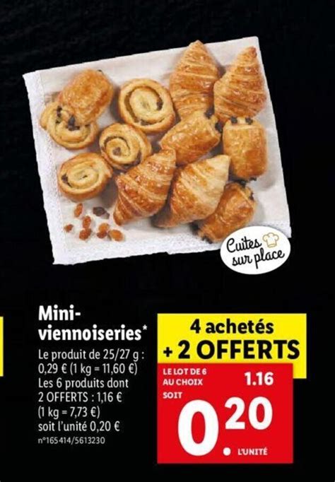 Promo Mini Viennoiseries Chez Lidl