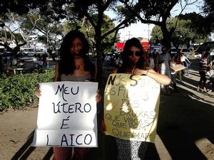 G1 Protesto em Maceió questiona projeto de Eduardo Cunha que trata de