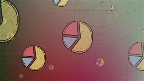 Vídeo Premium Animación de gráficos circulares sobre ecuaciones