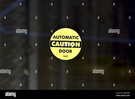 Stanley Automatic Door Sign Stickers
