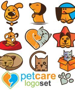 Cat Logo Set Newarta