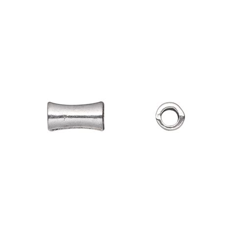 Bead Antique Silver Plated Pewter Zinc Based Alloy 10x5mm Tube Sold Per Pkg Of 50 Fire