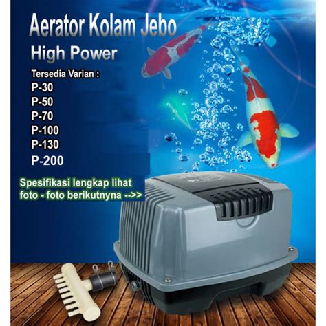 Jual Jebo P P Aerator Pompa Udara Kolam Ikan Koi Hiblow High