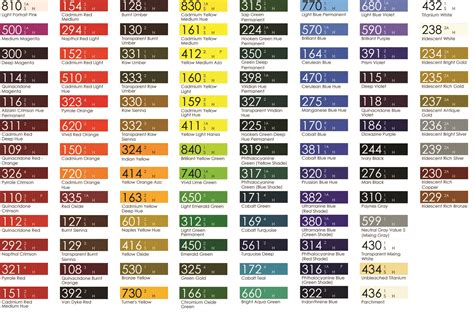 ️Liquitex Heavy Body Acrylic Paint Color Chart Free Download| Gambr.co