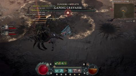 Diablo Barbarian Uber Unique Ring Of Starless Skies Dropped By