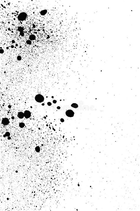 Ink Splash Pattern Black Watercolor Splatter Background Stock Image