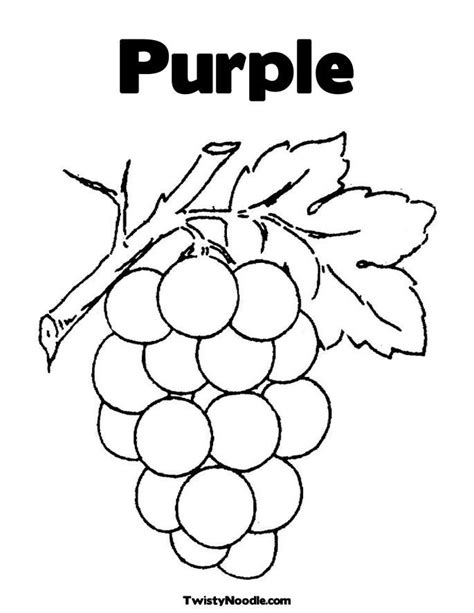 Color Purple Worksheet Coloring Pages