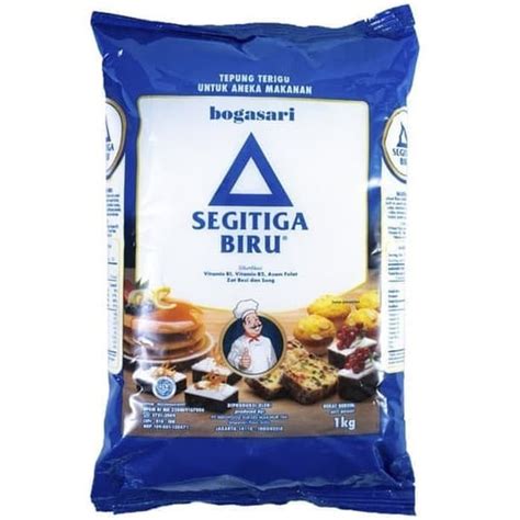 Jual Tepung Terigu Segitiga Biru Premium 1kg Protein Sedang