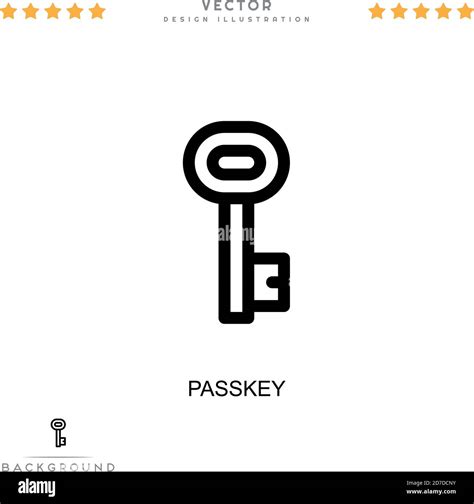 Passkey Icon Simple Element From Digital Disruption Collection Line Passkey Icon For Templates