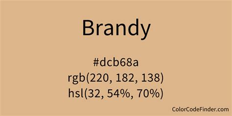 Brandy Color Code Is Dcb68a