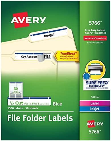 Amazon Ave Avery Self Adhesive Laser Inkjet File Folder