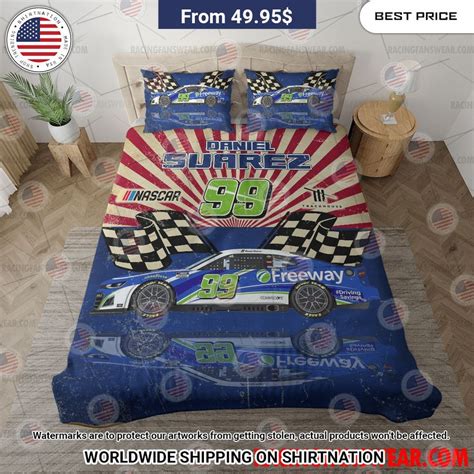 Daniel Suarez Nascar Racing Bedding Set • Shirtnation Shop Trending T