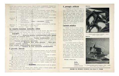 Balla Giacomo Ricostruzione Futurista Dell Universo Fortunato Depero