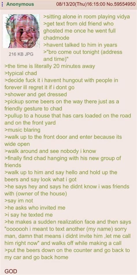 Anon Visits An Old Friend R Greentext Greentext Stories Know